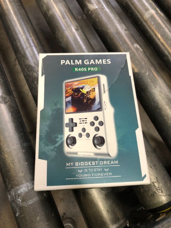 Photo 1 of R40S Pro Handheld Game Console, Over 30,000 Pre-Installed Games, More Than 20 Retro Emulator Systems, 3.5 inch IPS Full-View HD Screen?256GB (Blue)