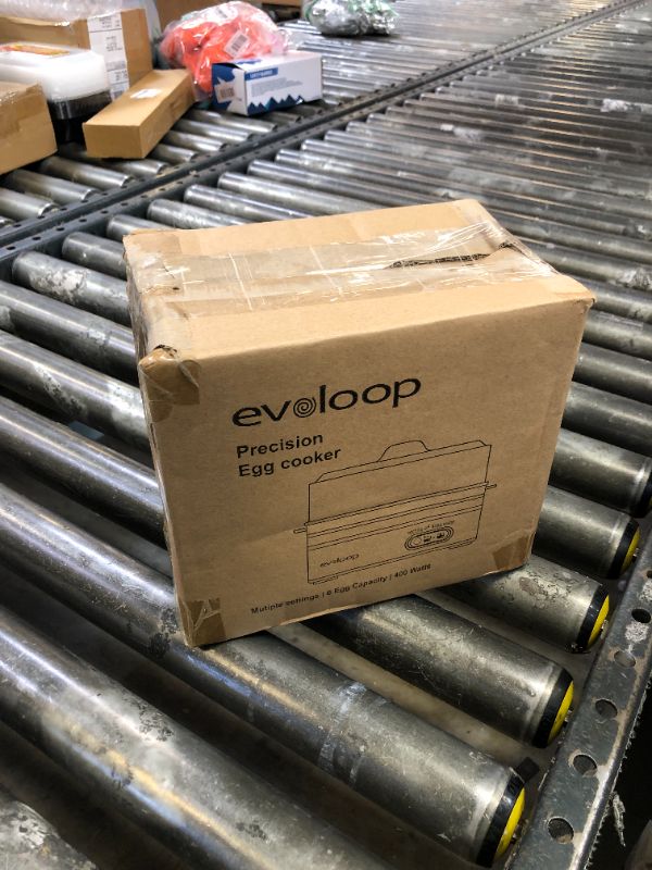 Photo 1 of Evoloop Rapid Egg Cooker Electric 6 Eggs Capacity, Soft, Medium, Hard Boiled, Poacher, Omelet Maker Egg Poacher With Auto Shut-Off, BPA Free
