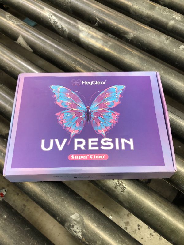 Photo 1 of HeyClear UV Resin Kit 200g with UV Light, Molds and Casting Tools -Super Clear, Hard, Low Odor, Premixed and Fast Curing for Coating, Jewelry Making, DIY Craft Decorations