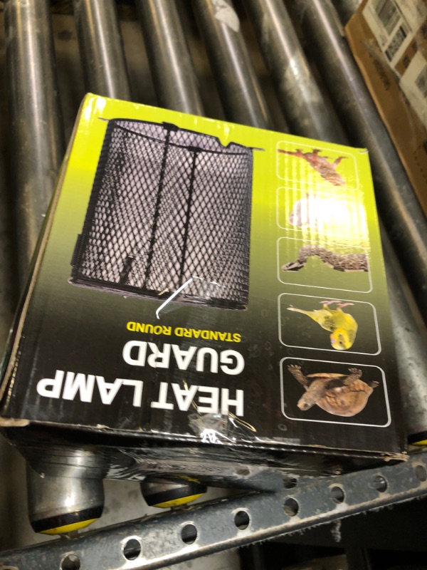 Photo 1 of Simple Deluxe Reptile Heat Lamp Cage Heater Guard Anti Scald Mesh Cover, Heating Lamp Lampshade for Lizard Bearded Dragon Turtle Snake Terrarium