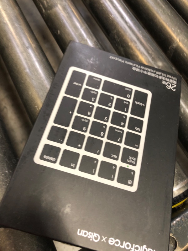 Photo 1 of Qisan Numeric Keypad Wired Numpad Keyboard 26 Keys Mini Slim External Number Keypad for Banking, Financial Securities | Laptop Accessories | Gaming Keypad | USB Keypad | Computer Input Devices