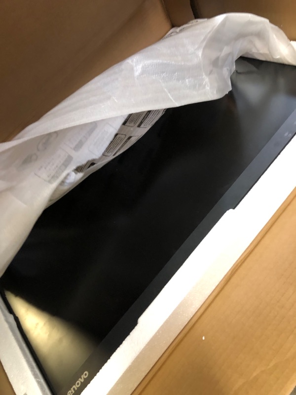 Photo 1 of Lenovo D27-40 Monitor - All-in-One Monitor - 27" FHD Display - 75Hz Refresh Rate - Natural Low Blue Light - AMD FreeSync™ - 0.4ms MPRT - Raven Black - Tilt Stand