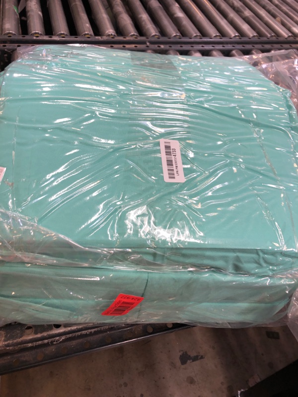 Photo 1 of KCVV Outdoor Chair Cushions Set of 4,Patio Cushions for Outdoor Furniture,Waterproof Patio Chair Cushions with Ties,Memory Foam Outdoor Seat Cushion,18.5"x16"x3" (Teal)