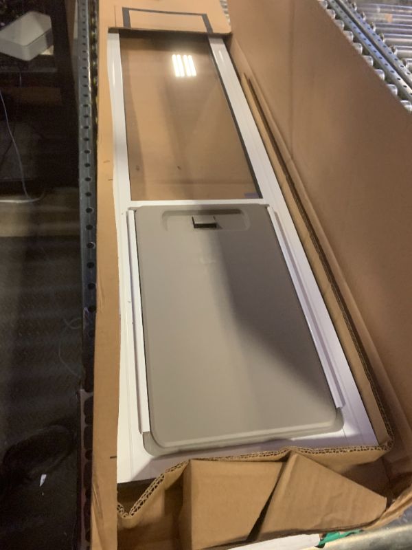 Photo 1 of PetSafe Sliding Glass Pet Door - No-Cut DIY Install Doggy Door for Renters - Aluminum Frame - Adjustable Height 75 7/8" to 81" - Ideal for Medium Dogs Up to 40 lb - White