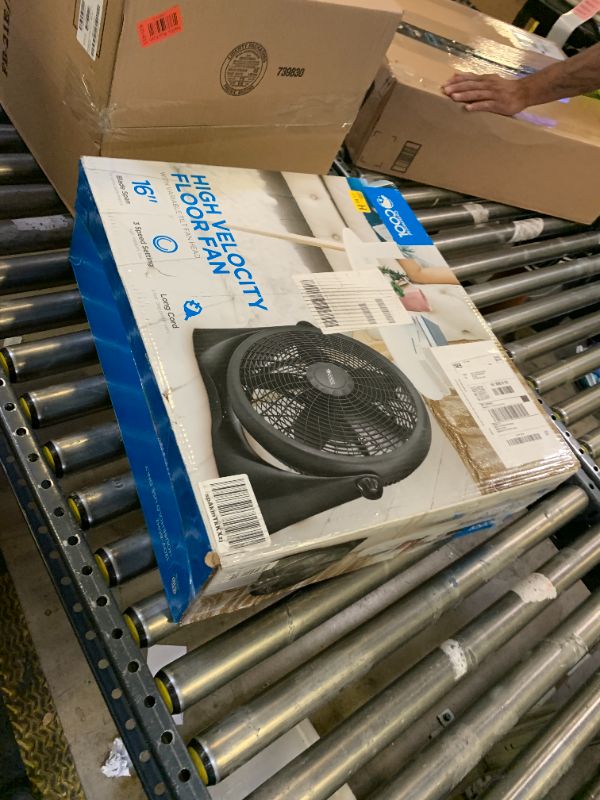 Photo 1 of Commercial Cool 16 Inch High Velocity Floor Fan, Black, CFF16B