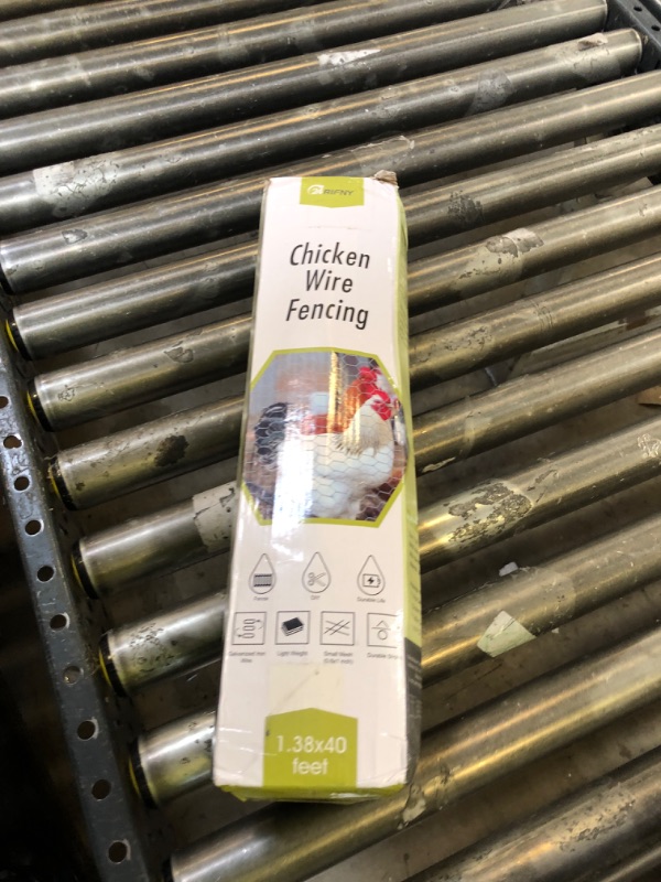 Photo 1 of Chicken Wire Fencing, 24 Rifny 16.5 Inch x 40 Feet Chicken Wire Mesh Roll for Garden Plants, 0.6 Inch Mesh Hexagonal Galvanized Metal Poultry Wire Netting for Chicken Coop Rabbit Dogs Barrier