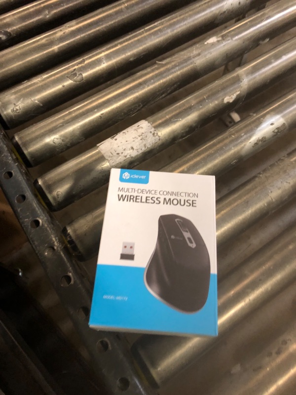 Photo 1 of iClever Bluetooth Mouse, Wireless Large Mouse, Multi-Devices Dual Mode, Ergonomic Mice with 5 Adjustable DPI and 7 Buttons, Rechargeable Silent Mice for Laptop, iPad, MacBook, Tablet, PC, Black Grey
