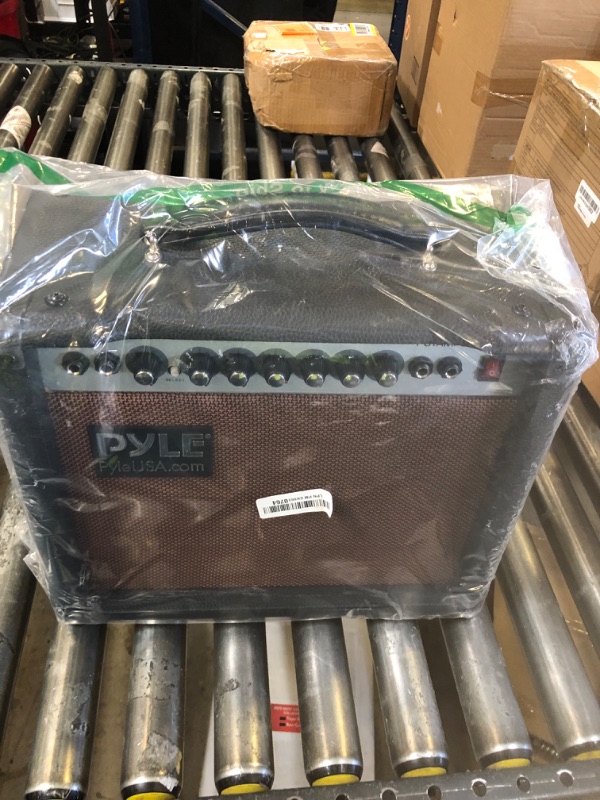 Photo 1 of PyleUsa Portable Electric Guitar Amplifier, 30 Watt Power, 8 Inch High-Definition Speaker, Bass, Dual Inputs, Overdrive, Digital Delay, Amp Control Volume, EQ for Beginner and Advance Practice