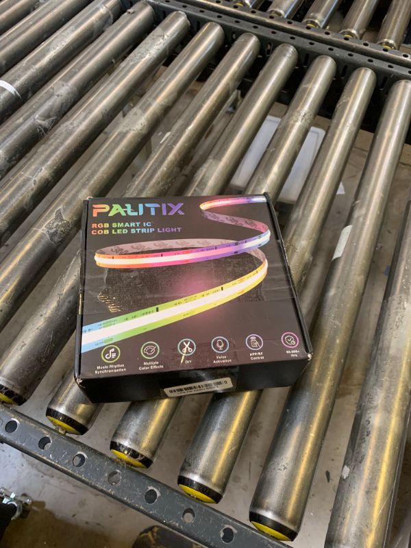 Photo 1 of PAUTIX RGB Smart IC COB LED Strip Lights,Work with Alexa/Google Assistant,24ft/7.5m,720LEDs/m Addressable UL-Listed 24V Chasing Color Flexible Tape Light,for Cabinet,TV,Bedroom,Party DIY Decoration