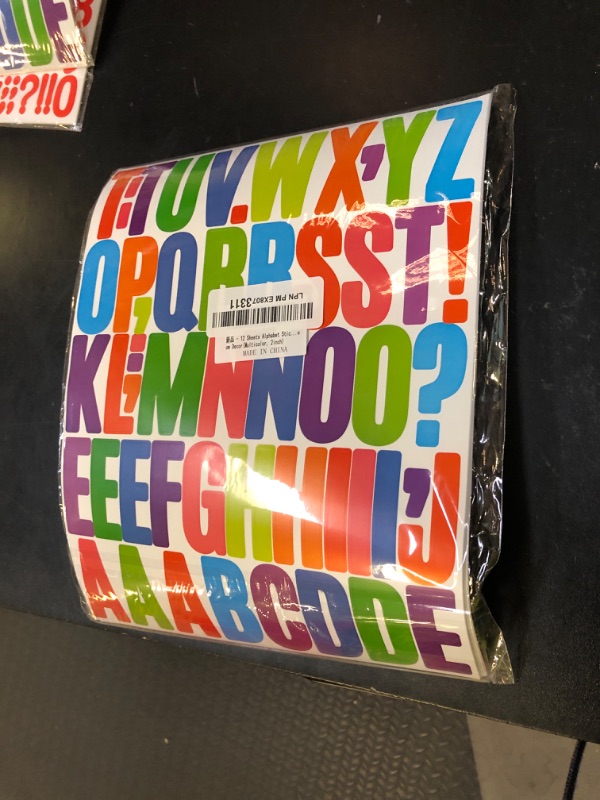 Photo 1 of 12 Sheets Alphabet Stickers 2 Inch Large Letter Stickers Vinyl Self-Adhesive Letters for Scrapbooking,Mailbox Labels, DIY Crafts Art Making,Classroom Decor(Multicolor, 2 inch)