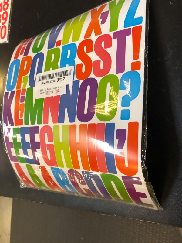 Photo 1 of 12 Sheets Alphabet Stickers 2 Inch Large Letter Stickers Vinyl Self-Adhesive Letters for Scrapbooking,Mailbox Labels, DIY Crafts Art Making,Classroom Decor(Multicolor, 2 inch)