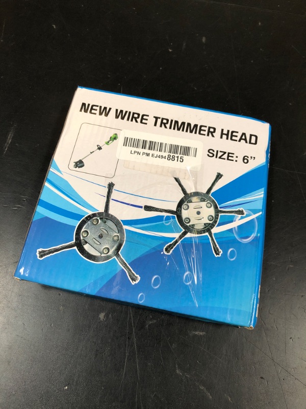 Photo 1 of Piywan Steel Wire Trimmer Head - Steel Wire Grass Trimmer Head, 6 Inch Wire Weed Trimmer Head Weed Remover Tool, 2025 New String Trimmer Replacement Head for Lawn Mower Tray (2Pcs-B)