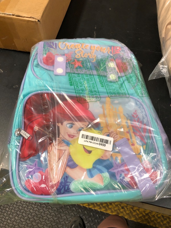 Photo 1 of Disney The Little Mermaid Backpack for Girls - Bundle with 15.5” Little Mermaid School Bag with Front Pockets, Water Bottle, More | Ariel Backpack for Kids