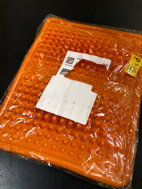 Photo 1 of Foot Massager Mat, Acupressure Relaxation Reflexology Mat for Plantar Fasciitis, Heel, Arch Pain & Stress (Orange)