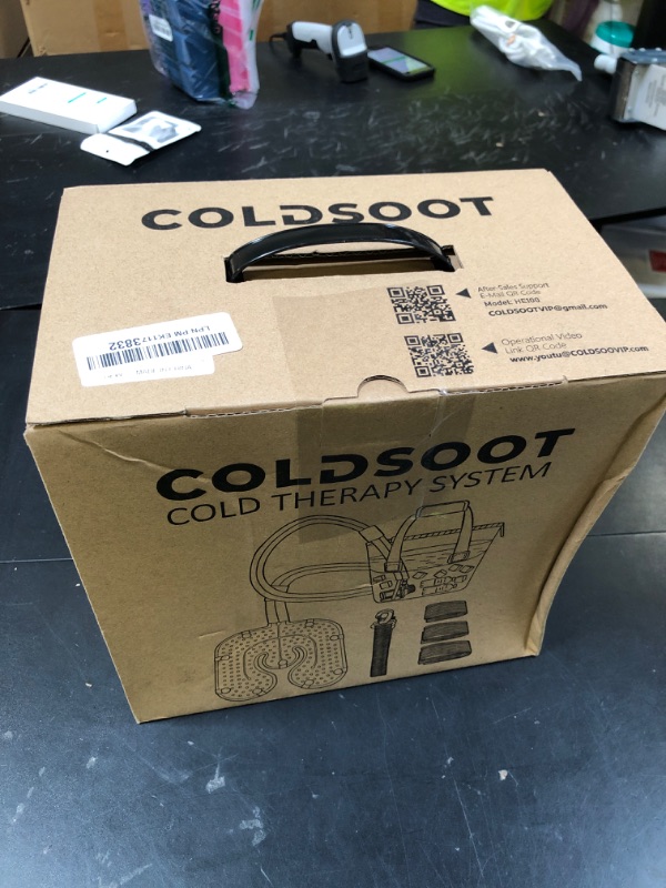Photo 1 of COLDSOOT Cold Therapy Machine w/Timer, Compact and Portable Ice Machine for Knee After Surgery, Knee Replacement Recovery System, Cryotherapy Pain Relief w/Compression Pad for Shoulder, Hip and Ankle