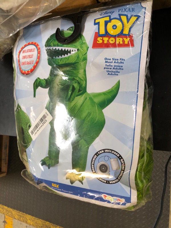 Photo 1 of Disguise unisex adults Disney Pixar Rex Inflatable Toy Story 4 Adult Sized Costumes, Green, One Size Adult US