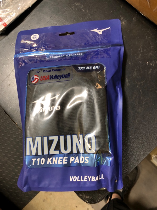 Photo 1 of Mizuno T10 Plus Kneepad, ADULT Volleyball Kneepad, Black, One Size