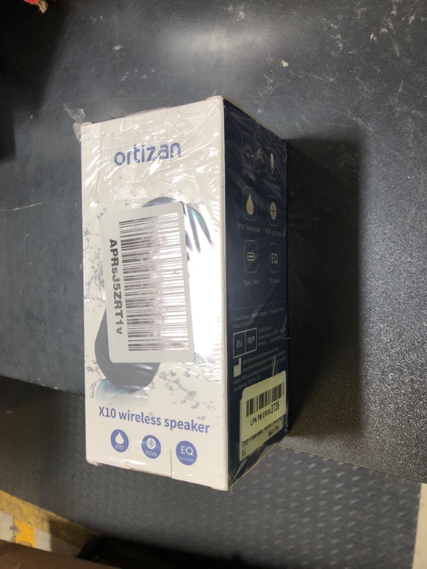 Photo 1 of Ortizan Portable Bluetooth Speaker: IPX7 Waterproof, 24W Loud Sound, Deep Bass, Bluetooth 5.3, LED Lights, Wireless Stereo Pairing, 30H Playtime, for Home/Outdoor/Party/Beach, Birthday Gift (Black)