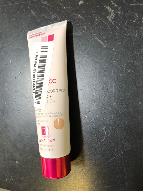 Photo 1 of Andalou Naturals 1000 Roses CC Color + Correct with SPF 30, Sheer Tan, 2-in-1 Face Sunscreen + CC Cream for Sensitive Skin, Helps Correct Uneven Skin Tone, Reef Safe Sunscreen, 2 Fl Oz