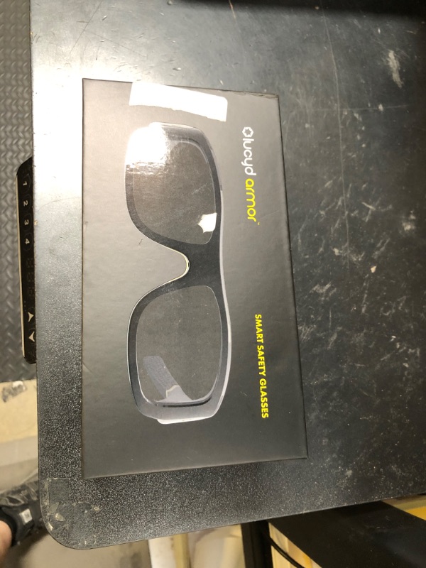 Photo 1 of Lucyd Armor Smart Safety Glasses for Men & Women, TR90 Frame, Bluetooth Smart Safety Glasses with Light Adaptive Lenses, Open Ear Speakers & Microphone - ANSI Z87.1 (Standard)