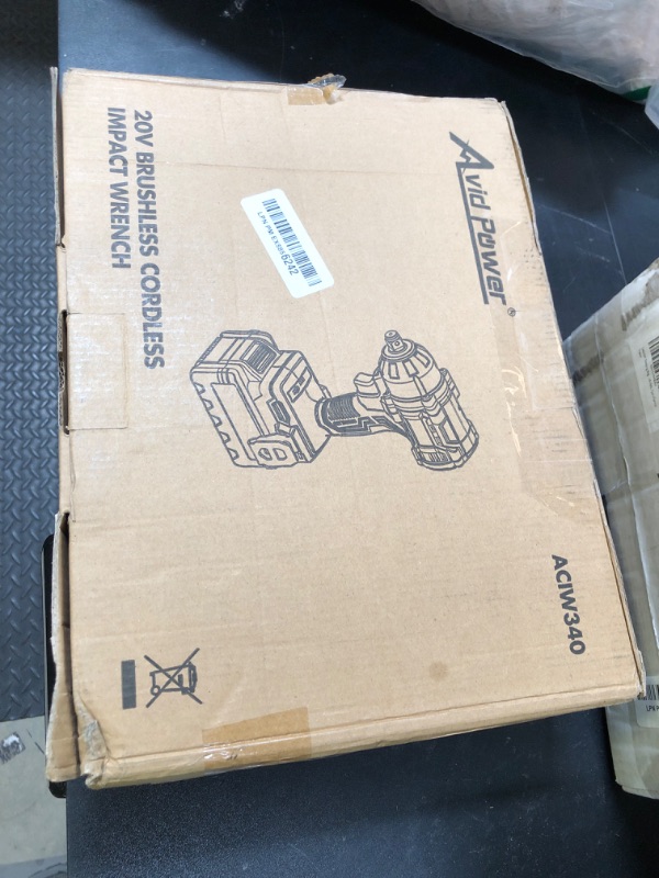 Photo 1 of AVID POWER 1/2 Impact Wrench Brushless, 20V Cordless Impact Gun w/ 3 Variable Speeds, Max Torque 370ft-lbs (500N.m), 3.0Ah Li-ion Battery, 4Pcs Impact Sockets, Fast Charger