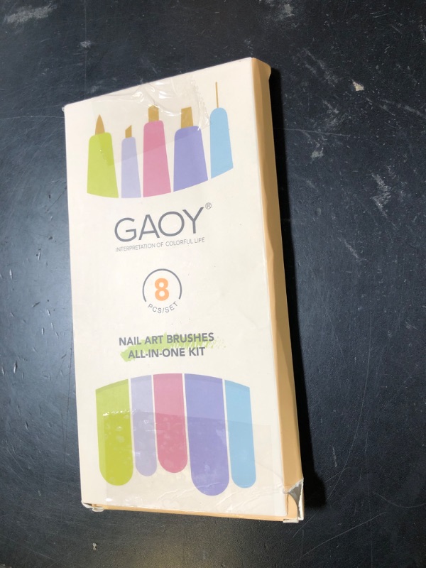 Photo 1 of GAOY 8 Pcs Nail Brushes for Nail Art, Nail Design Tools for Nail Detail Painting, French Liner and Dotting Pens for Nail DIY