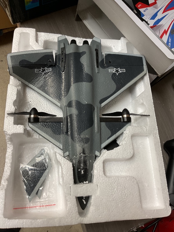 Photo 1 of Leopmase RC Plane 4 Channel Remote Control Airplane - F-22 RC Airplane for Beginners Adult with Xpilot Stabilization System & Aerobatic, Two Batteries - Remote Control Plane Gift for Kids