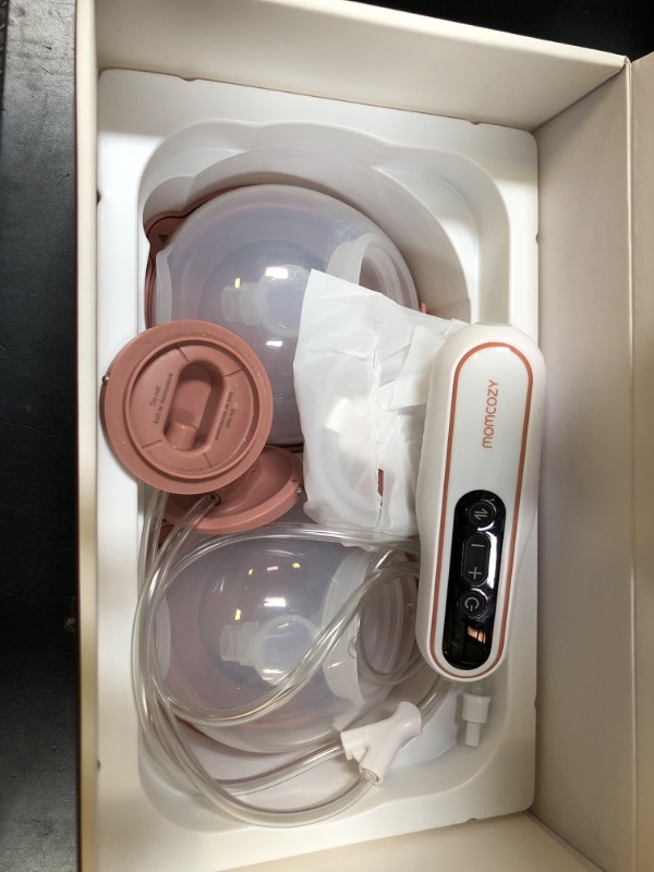 Photo 1 of Momcozy Breast Pump V2 Pro Ultra-Lightweight, Hands-Free & Portable Wearable Pump with Upgraded Integrated DoubleFit Flange, Quiet & Leak-Proof Electric Pump, 3 Modes|9 Levels, 17/19/21/24mm