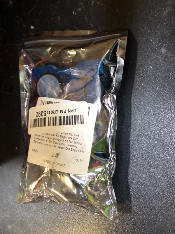 Photo 1 of MiOYOOW Soldering Practice Kit, Line Following Robot Car Kit Beginners DIY Smart Car Soldering Project Kit for School Competition STEM Education, Learning Electronic Toys for 10+ Years Old Boys Girls