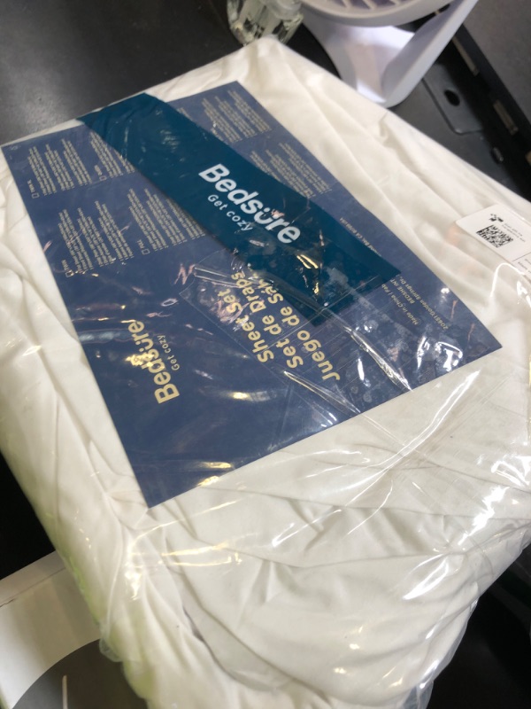Photo 1 of Bedsure King Size Sheets Set, Cooling Sheets for Hot Sleepers, Rayon Derived from Bamboo, Breathable & Soft, Deep Pocket Up to 16 Inches, Hotel Luxury Silky Bedding, 