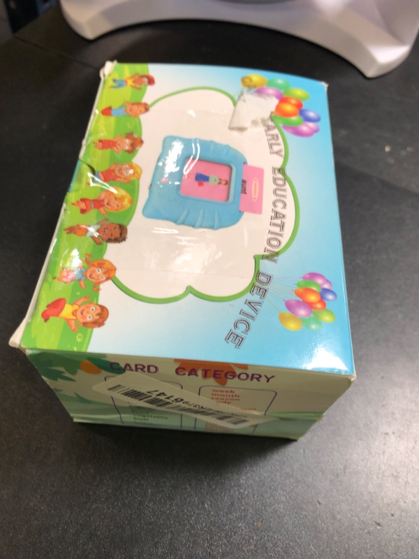 Photo 1 of Startcan Spanish & English Talking Flash Cards for Toddlers 1 2 3 4 5 6, Audible Toys for Kids to Learn Spanish - 258 Cards and 516 Words(Blue)