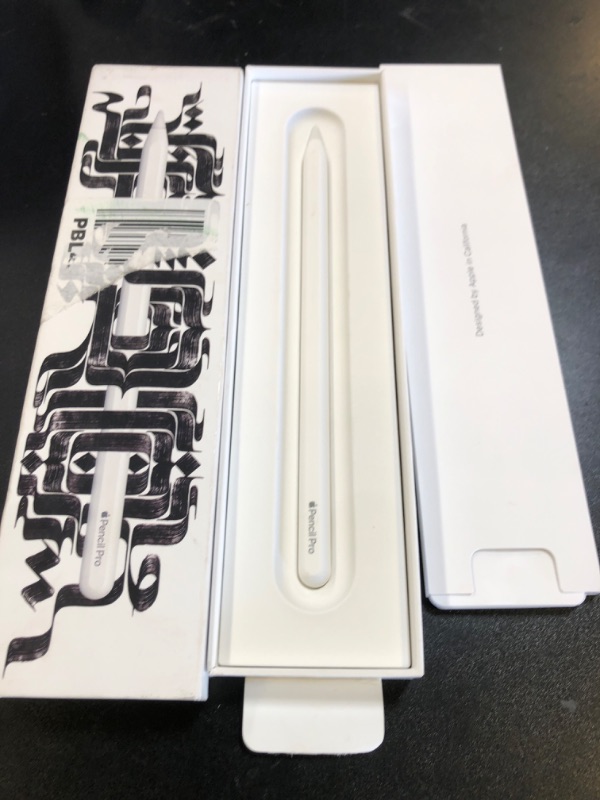 Photo 1 of Apple Pencil Pro: Latest Model - Device Compatibility Check Required - Pixel-Perfect Precision, Tilt and Pressure Sensitivity, Perfect for Note-Taking, Drawing, and Art. Charges and Pairs Magnetically