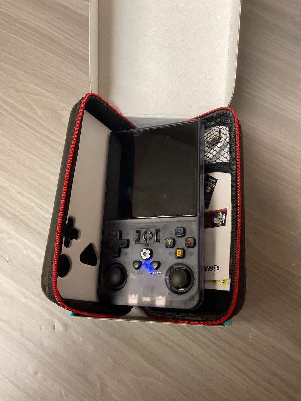 Photo 1 of 2025 Upgraded R36MAX Retro Handheld Game Console,128GB Built-in 22,000+ Classic Games,Portable Open Source Linux System,4.0-inch 4K HD IPS Screen & Video Player (Gray 128G)