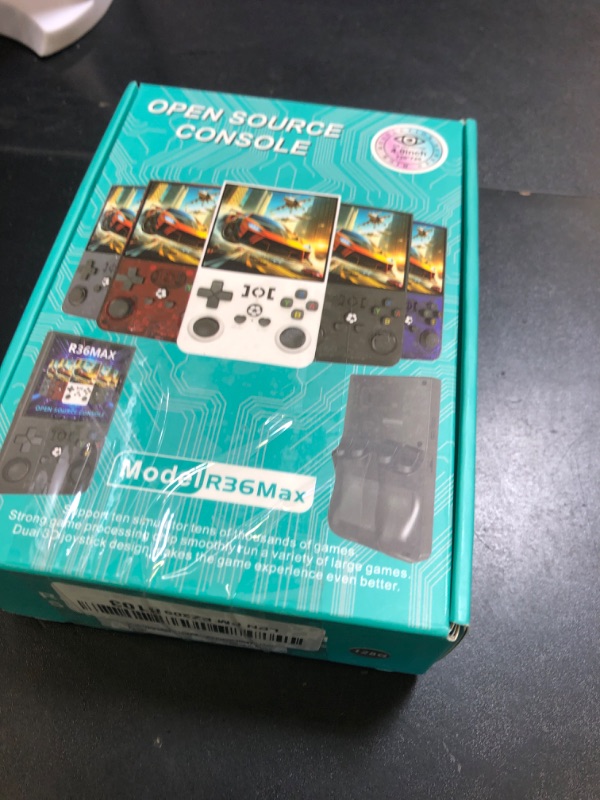 Photo 1 of 2025 Upgraded R36MAX Retro Handheld Game Console,128GB Built-in 22,000+ Classic Games,Portable Open Source Linux System,4.0-inch 4K HD IPS Screen & Video Player (Gray 128G)