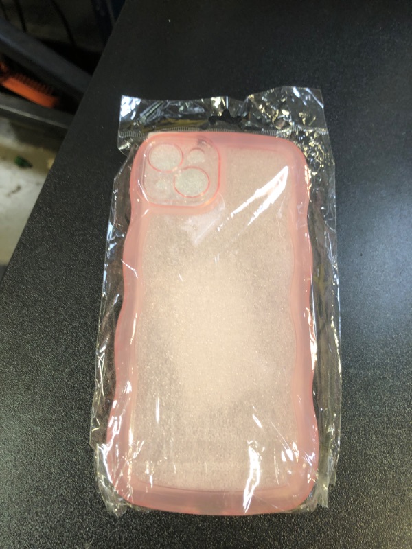 Photo 1 of Hcnrreivn Case for iPhone 15 Plus 6.7 Inch,Cute Kawaii Clear Case for Women/Girls,Yellowing-Resistant,Transparent Soft Silicone Thin Slim Full Body Shockproof Protection Phone Cover -Pink