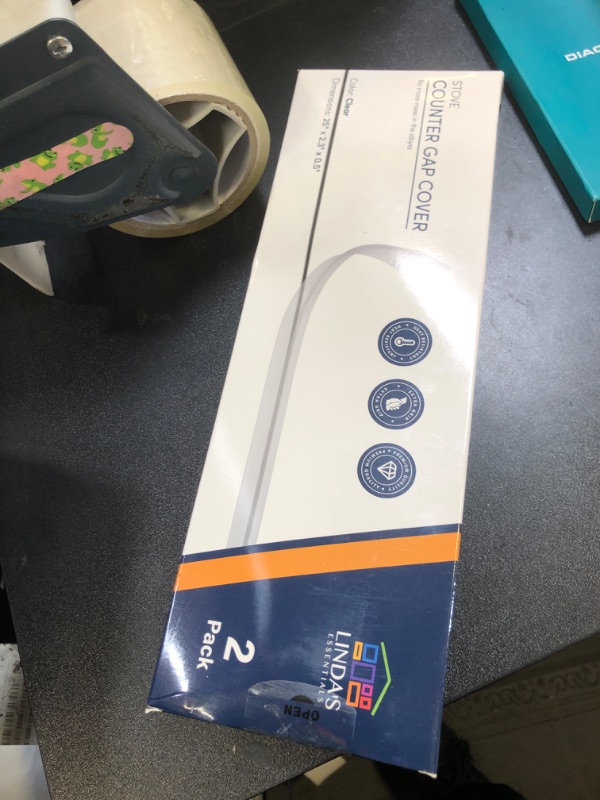 Photo 1 of Linda’s Essentials Silicone Stove Gap Covers (2 Pack), Heat Resistant Oven Gap Filler Seals Spaces Between Stovetop and Counter, Easy to Clean Stove Side Guard (25 Inches, Clear)