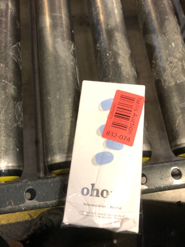 Photo 1 of ohora Semi Cured Gel Nail Strips (N Cream Sky) - Blue, Solid, Works with Any UV/LED Lamps, Salon-Quality, Long Lasting, Easy to Apply & Remove - Includes 2 Prep Pads, Nail File & Wooden Stick