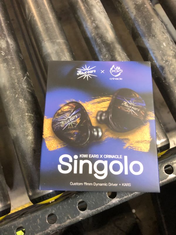 Photo 1 of Linsoul Kiwi Ears x Crinacle: Singolo in Ear Monitor, 11mm Dynamic Driver Wired Earbuds, HiFi IEM Gaming Earbuds with KARS, Detachable IEM Cable for Musician Studio (Black)