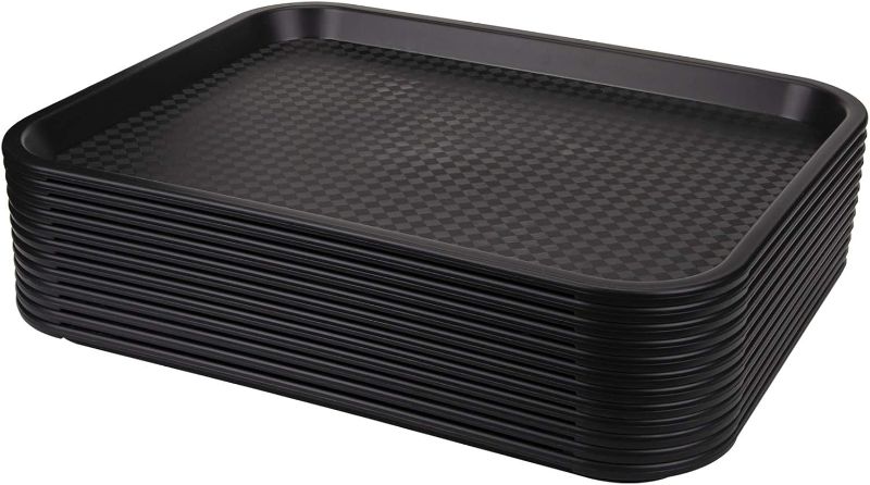 Photo 1 of Yarlung 12 Pack Fast Food Tray black and white