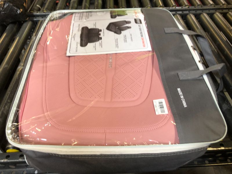 Photo 1 of GEEMAYTEK Car Seat Cover Front Seats, Leather Seat Covers for Car, 2Pcs Waterproof Front and Rear Seat Covers Car Seat Protector Cushions Universal Fit for Most Cars & SUV Trucks,Pink