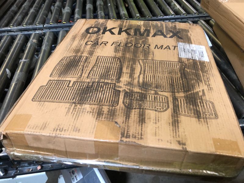 Photo 1 of OKKMAX Floor Mats for Tesla Model 3 Highland 2024 New Generation - Full Set Cargo Liner Rear Cargo Tray Trunk Floor Mat Interior Accessories Custom Fit for 2024 New Version Model 3