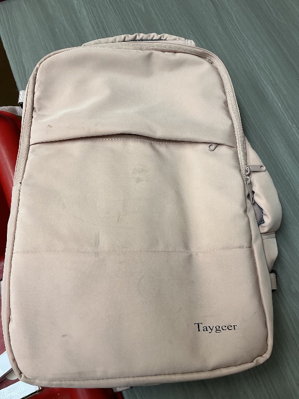 Photo 1 of Taygeer Travel Backpack for Women, Carry On Backpack with USB Charging Port & Shoe Pouch, TSA 15.6inch Laptop Mochila Flight Approved, Nurse Bag Casual Daypack for Weekender Business Hiking, Pink