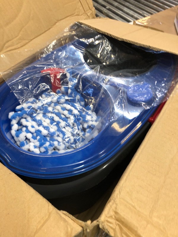 Photo 1 of O-Cedar RinseClean Spin Mop & Bucket System + 2 Extra Mop Heads| Clean with Clean Water | Removes 99% of Bacteria