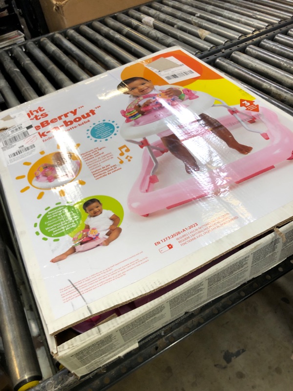 Photo 1 of Bright Starts JuneBerry Walk-A-Bout Baby Walker and Entertainer, Removeable Floor Toy, with Easy Fold Frame for Storage, Ages 6 Months +