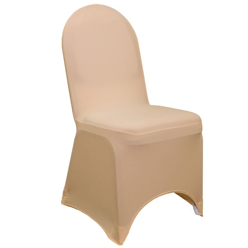 Photo 1 of 4 PIECE Stretch Spandex Banquet Chair Cover Peach 