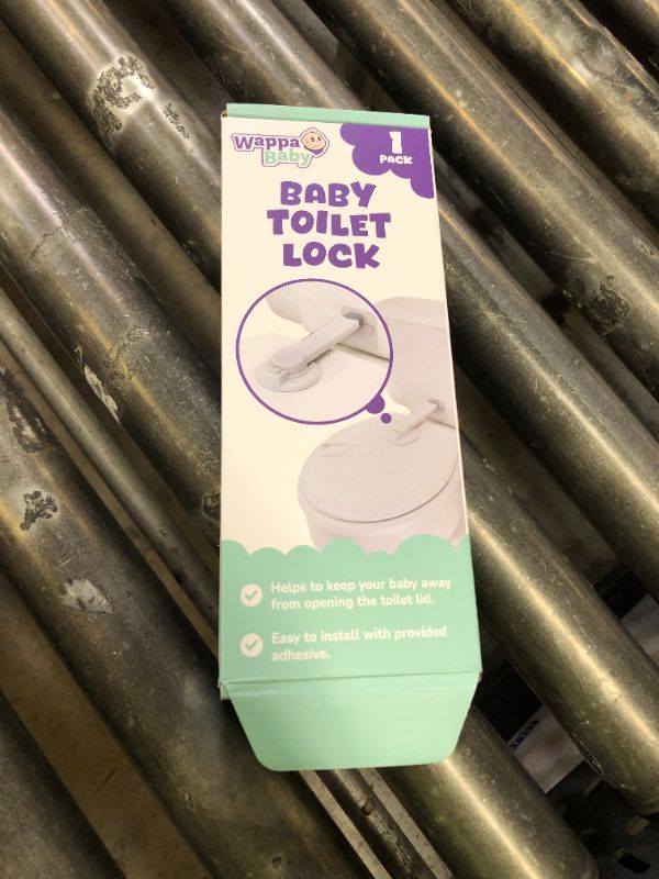 Photo 1 of Baby Toilet Lock by Wappa Baby - 9"L x 4"W - Ideal Baby Proof Toilet Lid Lock - No Tools Needed Easy Installation with 3M Adhesive - Top Safety Toilet Seat Lock - Fits Most Toilets - White (1 Pack)