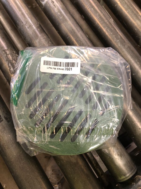 Photo 1 of NDS 50, 6 In. Round Grate Drain Cover, Connects to Speed-D Catch Basin Drain,Drain Pipes & Fittings, for Small Lawns, Landscaping, and Patios,Green