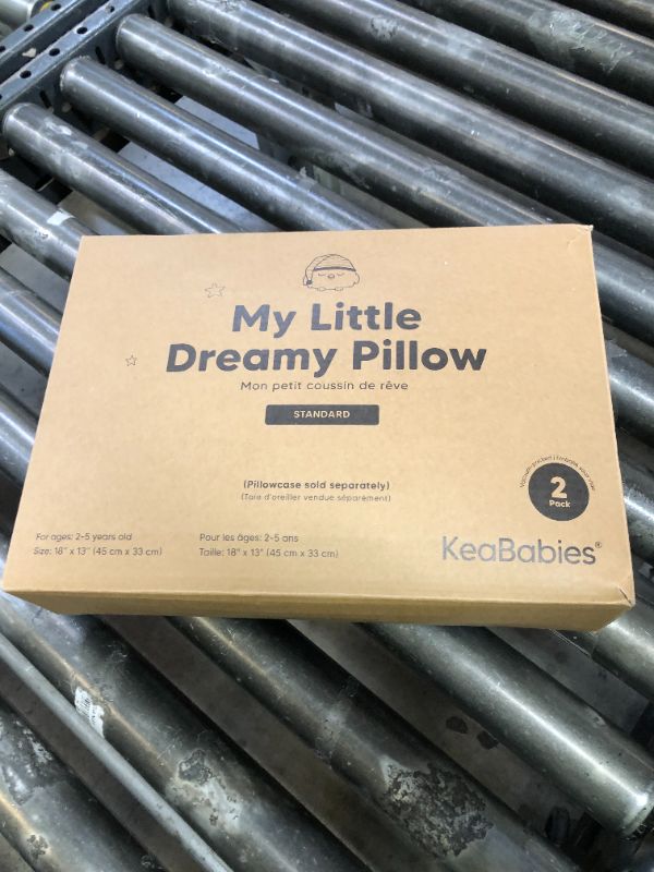 Photo 1 of KeaBabies 2-Pack Toddler Pillow 13x18 - Soft Organic Cotton Kids Travel Bed Pillows for Sleeping, School, Nap, Machine Washable, Toddlers 2 to 5, Pillowcase Sold Separately (Bunnies)