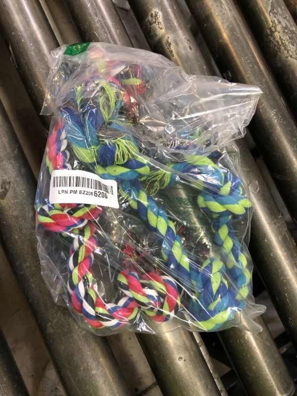 Photo 1 of WDZZHOT [2 Pack] Dog Rope Toys, Dog Chew Toy for Medium and Small Dogs, 3 Knots Heavy Duty Puppy Rope Toy, 100% Cotton Tug of War Dog Toys for Boredom, Teeth Cleaning