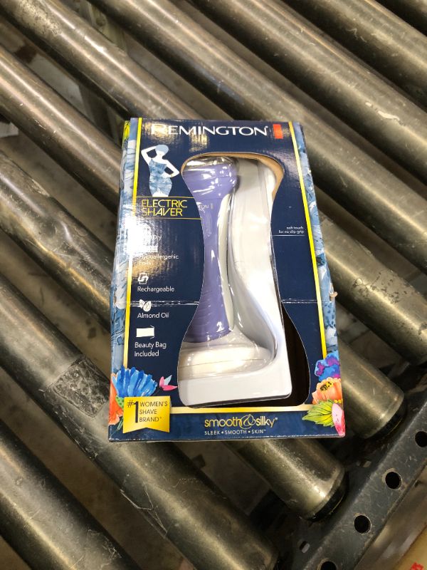 Photo 1 of Remington Smooth & Silky Electric Shaver for Women, 4-Blade Smooth Glide Foil Shaver and Bikini Trimmer with Almond Oil Strip, Shave Wet or Dry